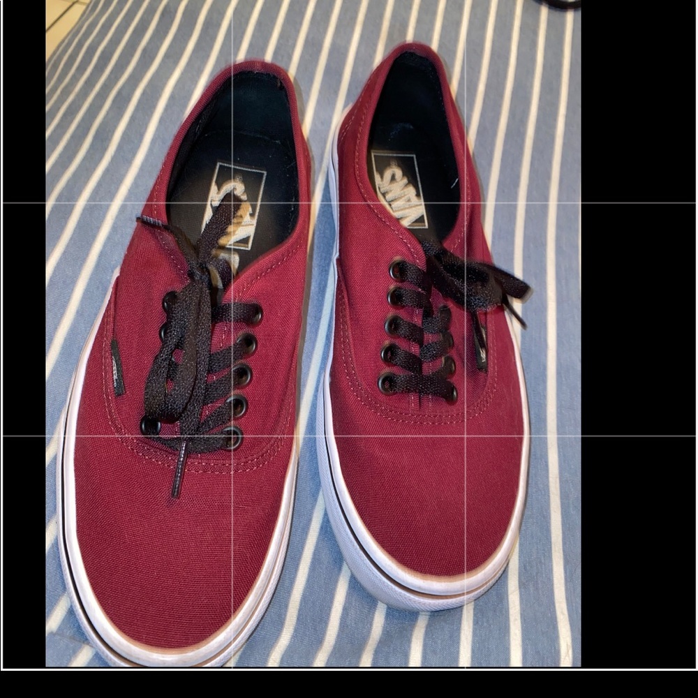 Maroon Vans (unisex)